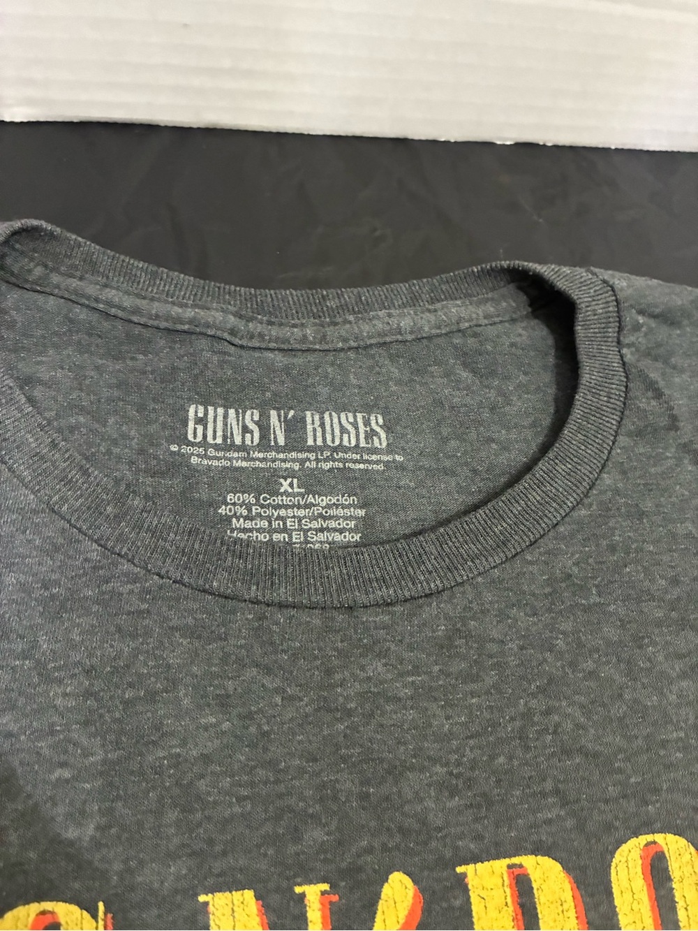 Men's Black 'Appetite for Destruction Tour 1988' Graphic T-Shirt - Picture 3 of 5